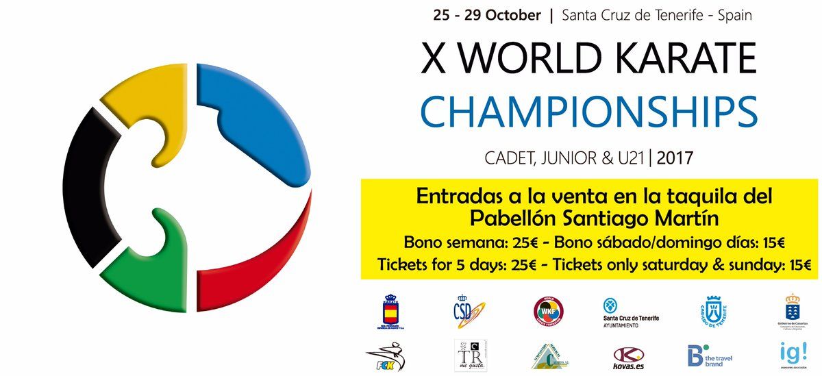 X Campeonato del Mundo de Kárate Sub-21, Júnior y Cadete