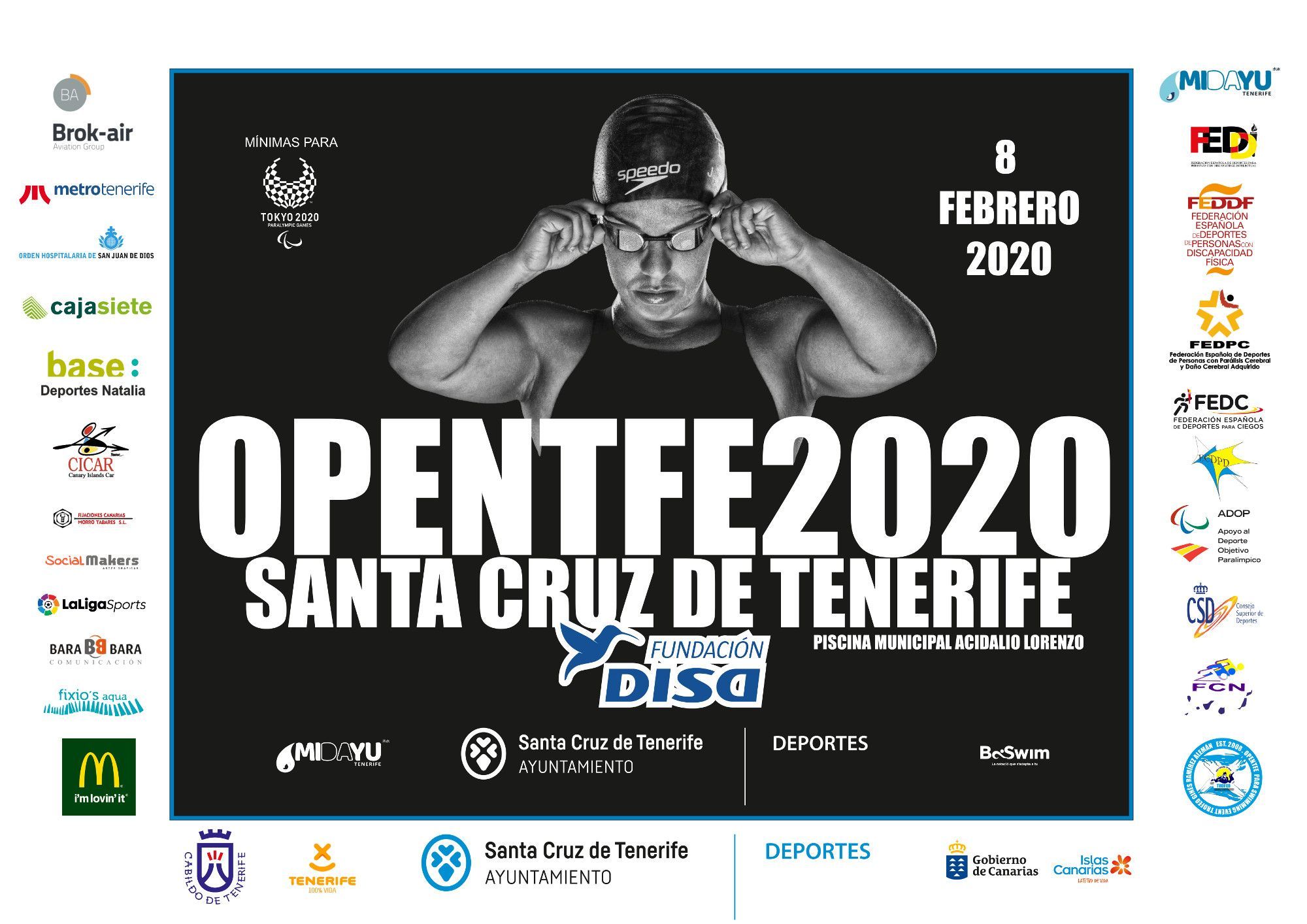 OpenTfe 2020 Fundación DISA Paraswimming Inclusivo de Santa Cruz de Tenerife