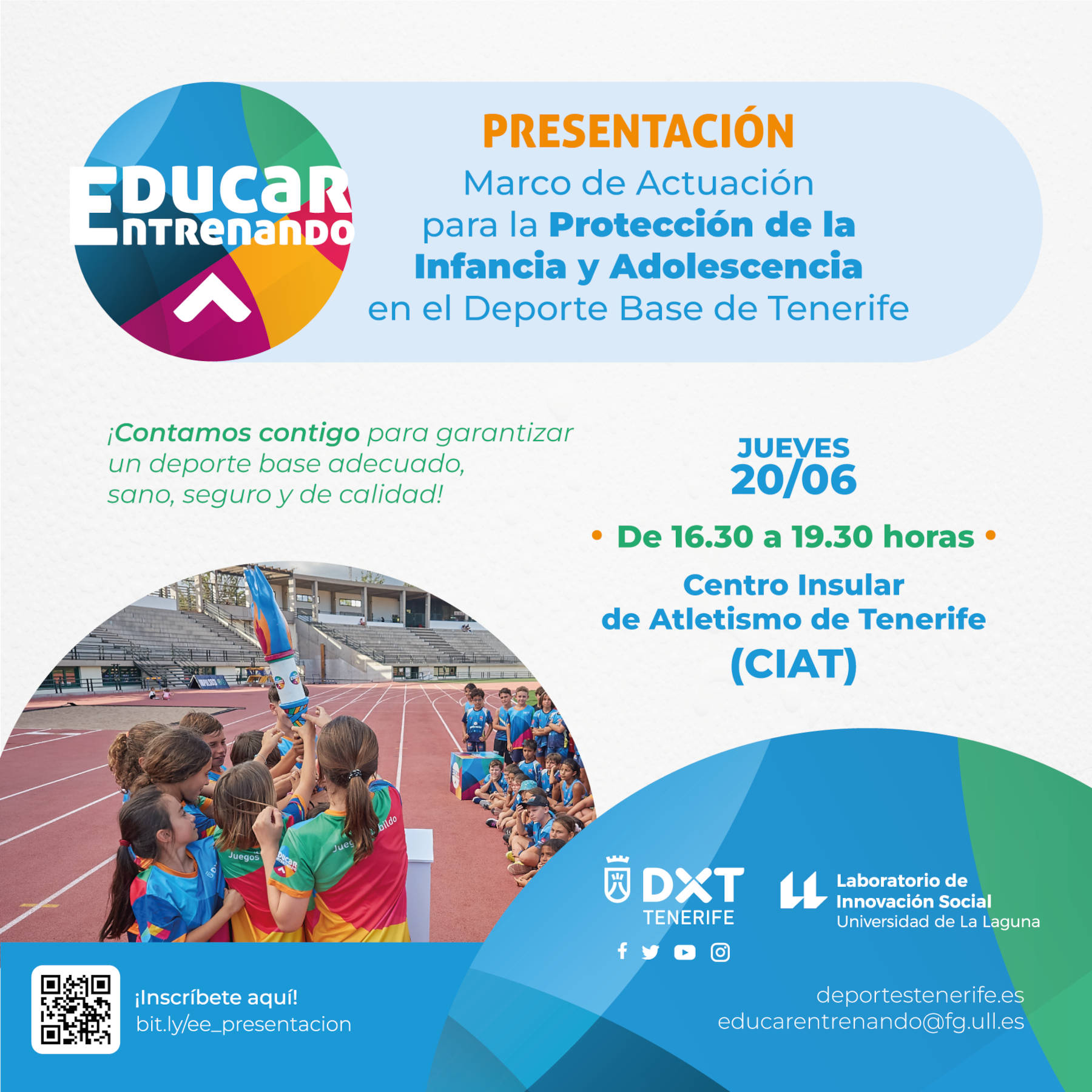 Presentación Protocolo Marco Actuación Protección de la Infancia y la Adolescencia en el Deporte Base de Tenerife
