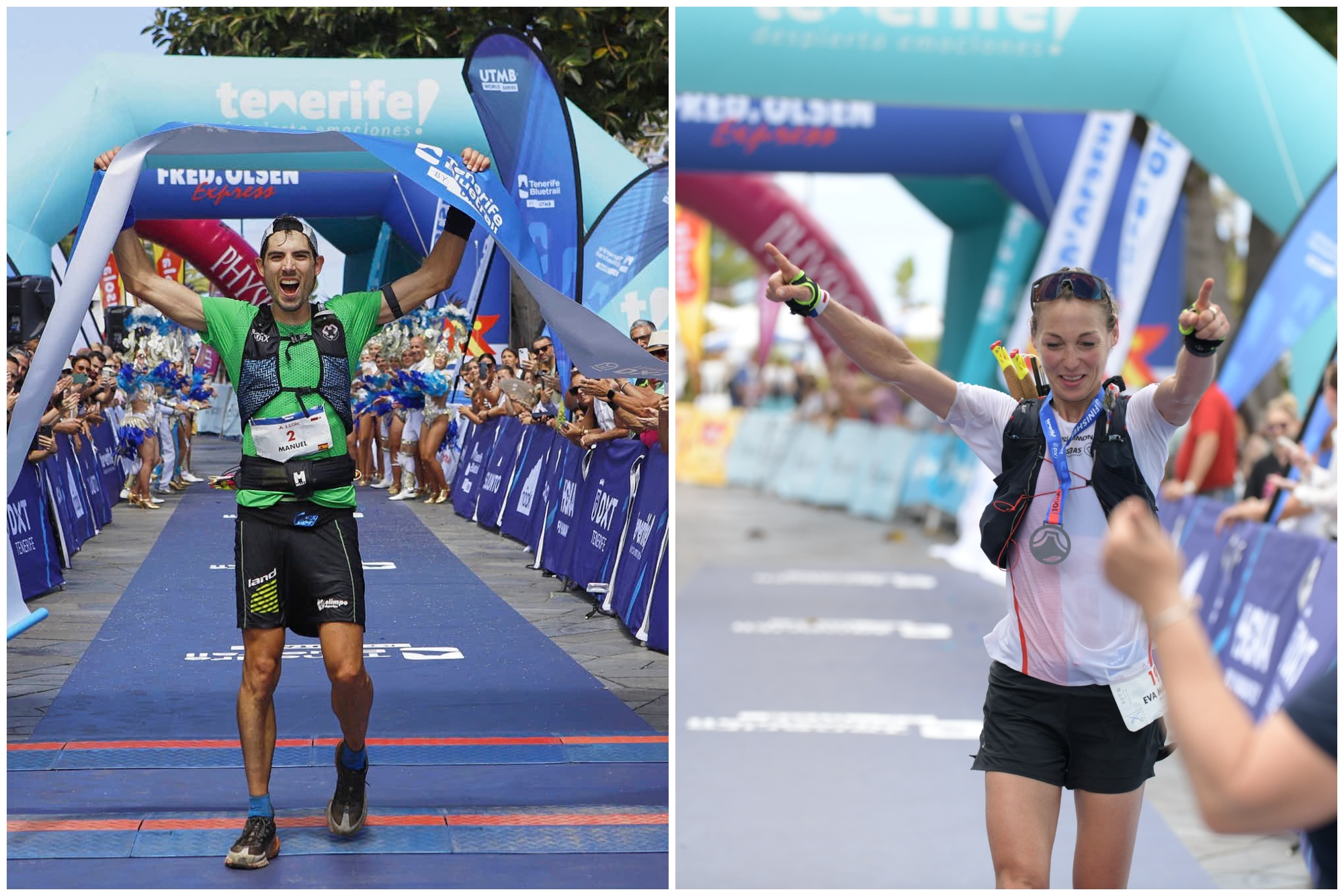 Manuel Anguita y Eva María Sperger ganan la 110K de la Tenerife Bluetrail by UTMB, la modalidad reina de la carrera
