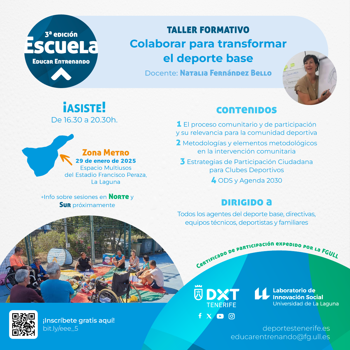 Taller formativo Colaborar para transformar el deporte base