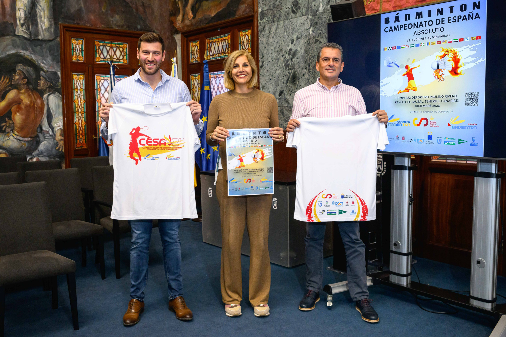 El Cabildo acoge la presentación del Campeonato de España Absoluto de Selecciones Autonómicas de Bádminton