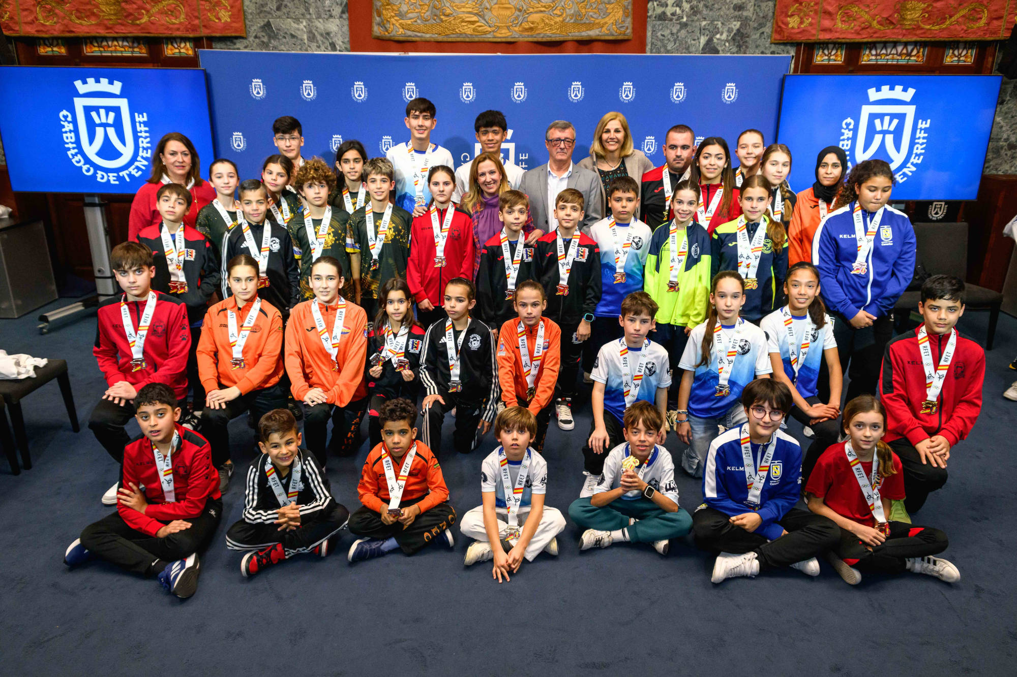 El Cabildo de Tenerife reconoce a los y las medallistas del Campeonato de España de Clubes de taekwondo