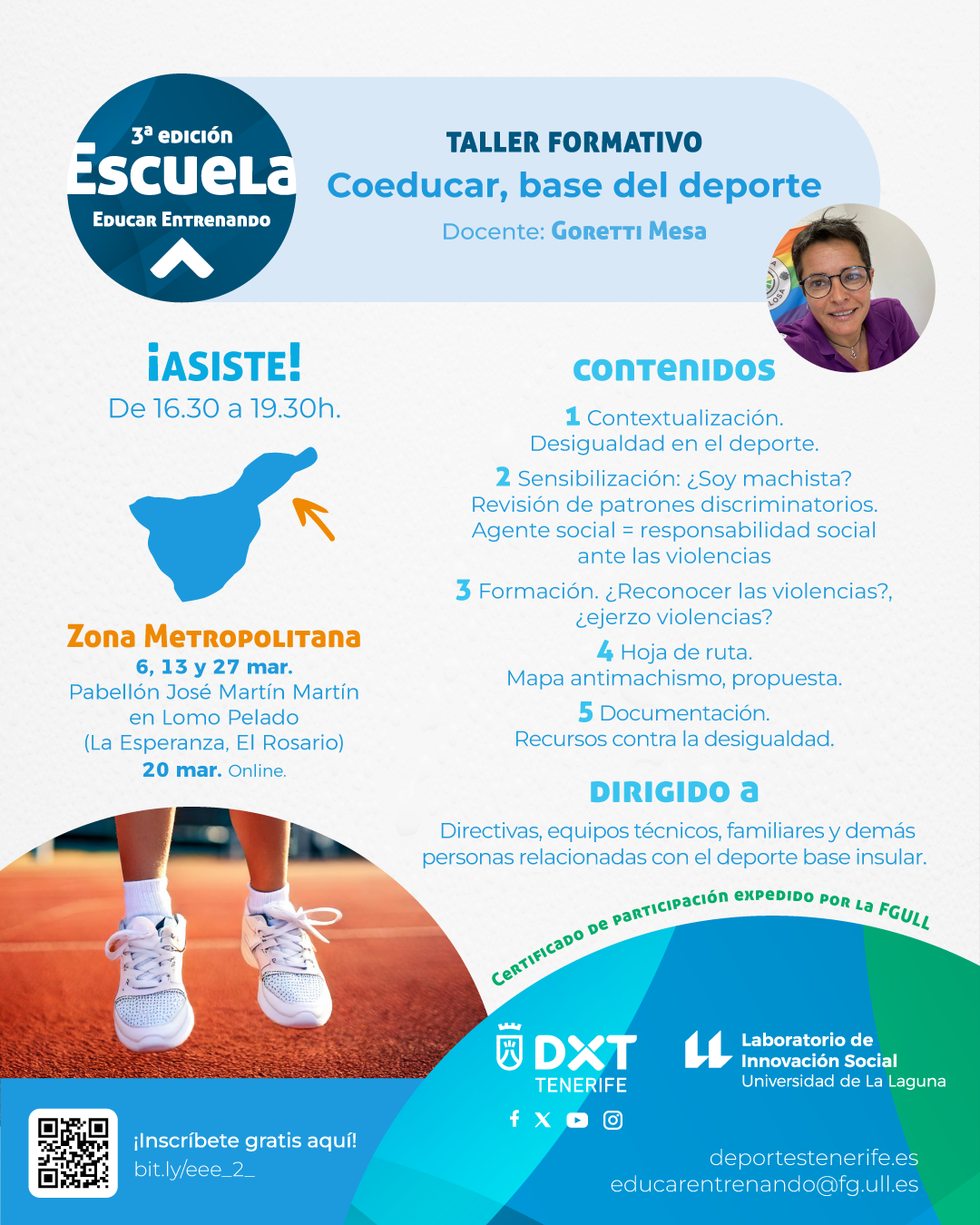 Taller formativo Coeducar, base del deporte