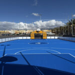 El Cabildo instala en Arona una nueva pista multideporte para facilitar el acceso a la práctica deportiva