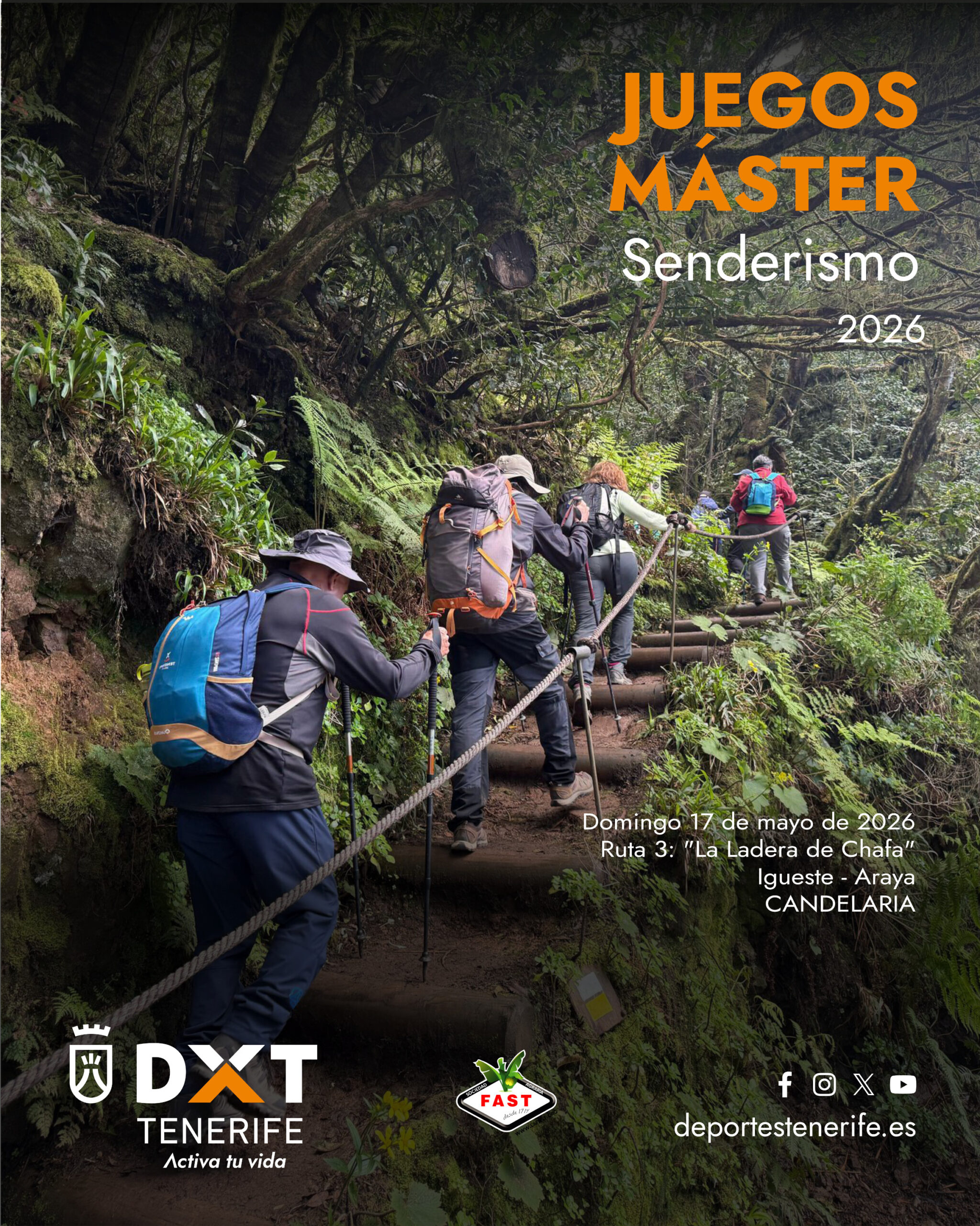 Senderismo en los IX Juegos Máster