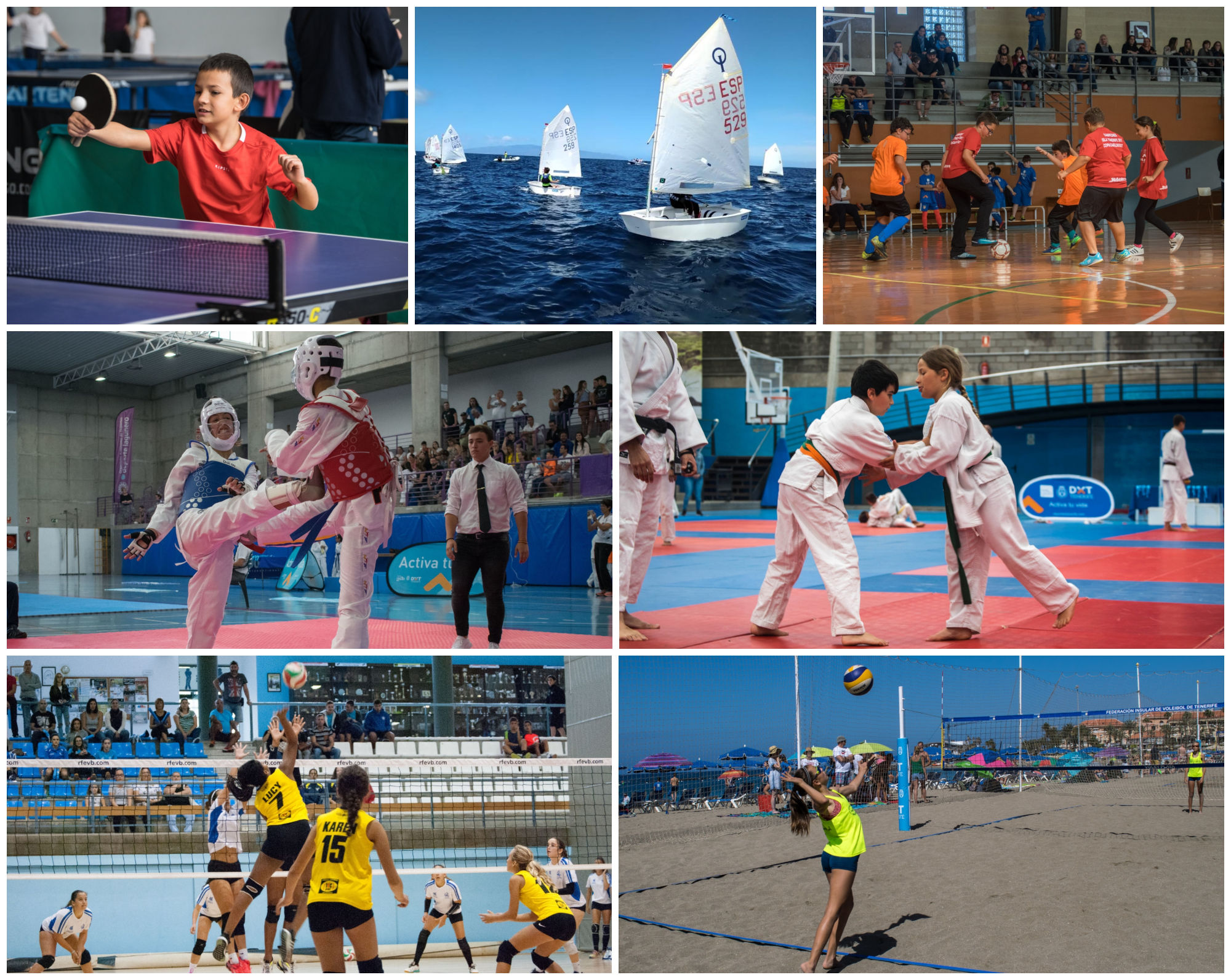 Siete modalidades protagonizan este fin de semana la actividad deportiva en los XXXV Juegos Cabildo
