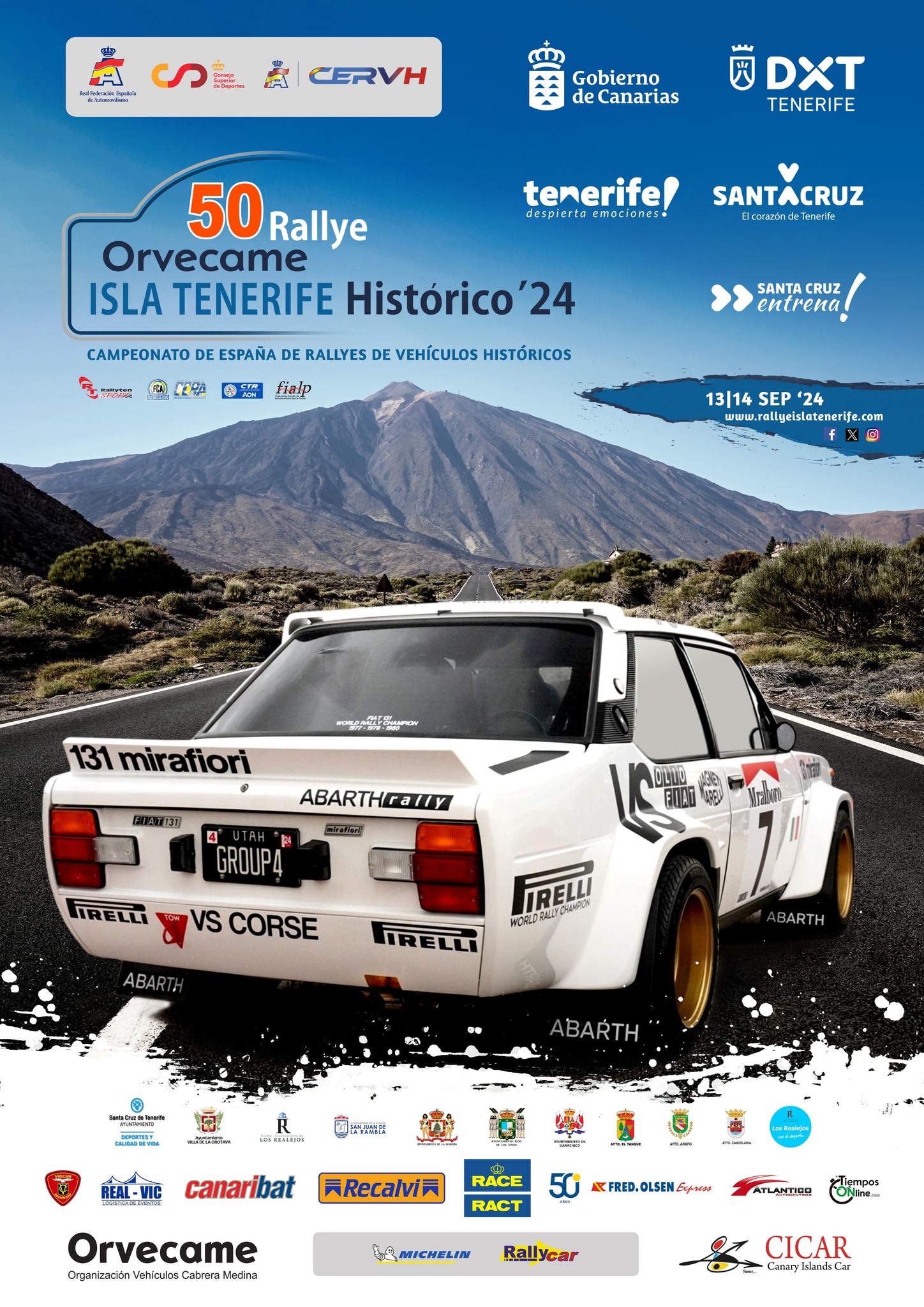 50º Rallye Orvecame Isla Tenerife Histórico