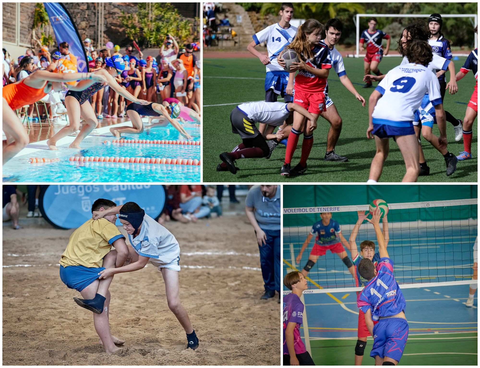 Cuatro disciplinas protagonizan la actividad deportiva de los Juegos Cabildo en el inicio de la Semana Santa