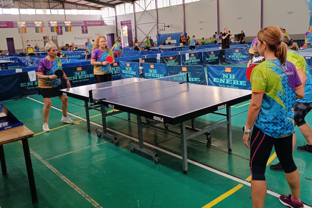 El tenis de mesa en los Juegos Máster hace balance tras la jornada de estreno en Guamasa