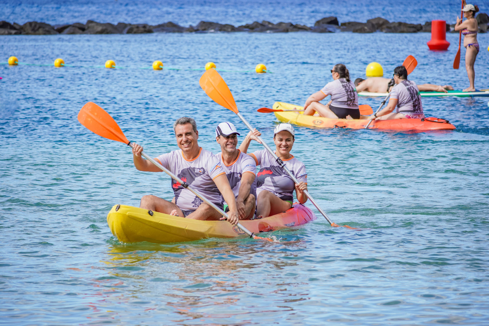 Estrenamos paddle surf y kayak máster en Los Cristianos