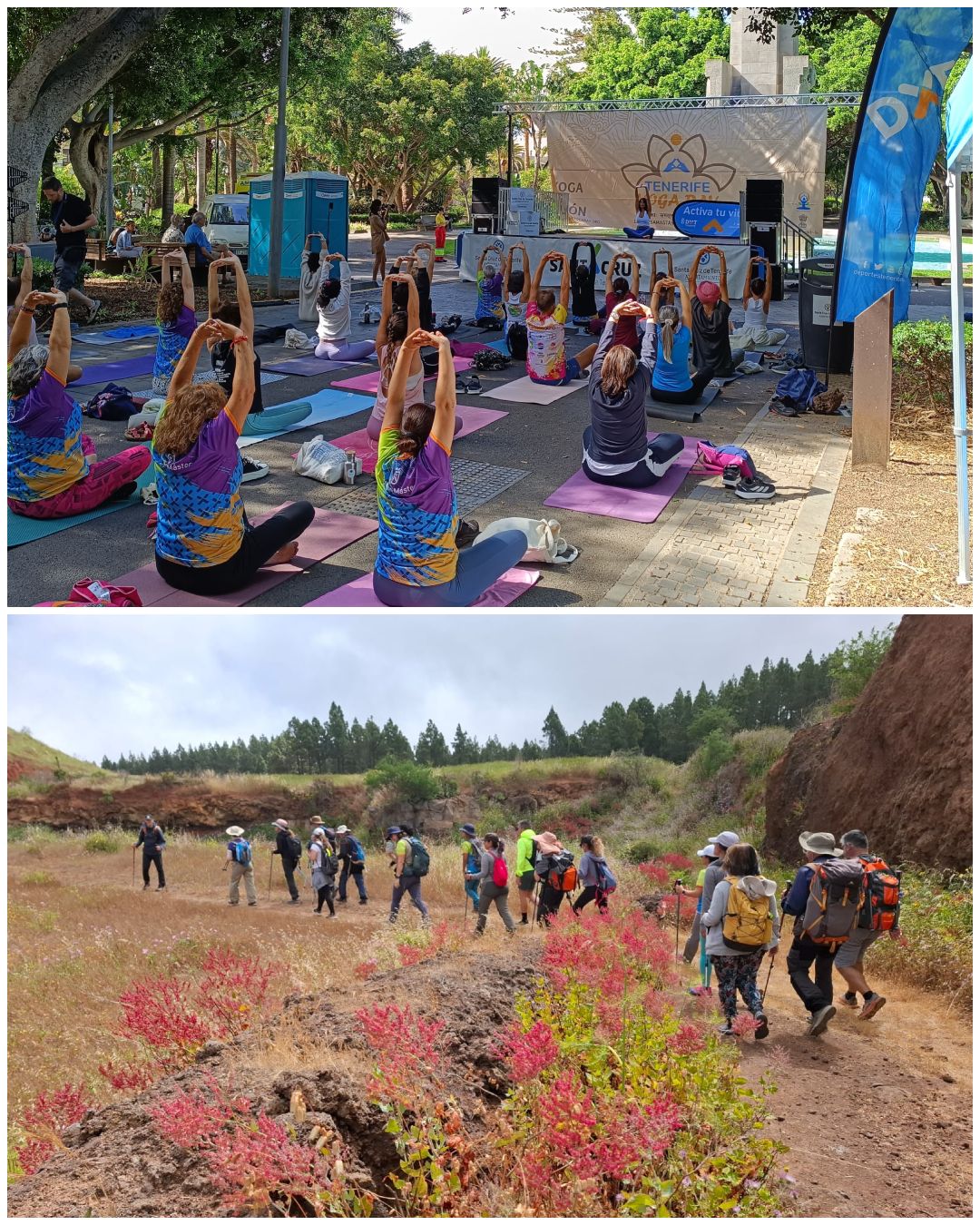 Los Juegos Máster despiden el mes de septiembre con yoga y senderismo