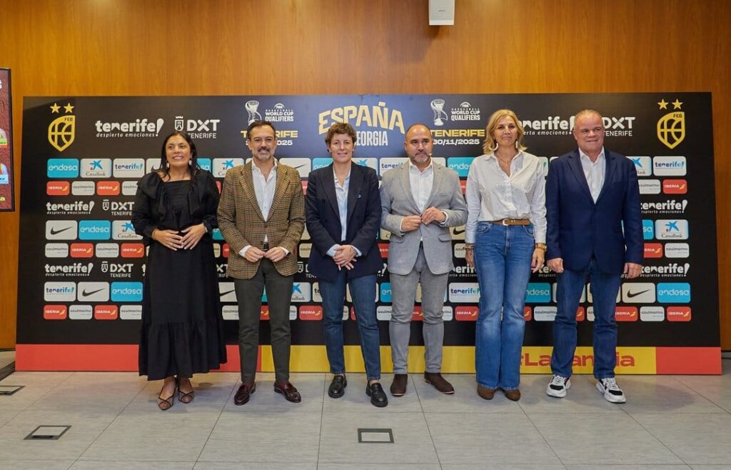 El Recinto Ferial de Tenerife acoge la presentación del partido España-Georgia en el Santiago Martín