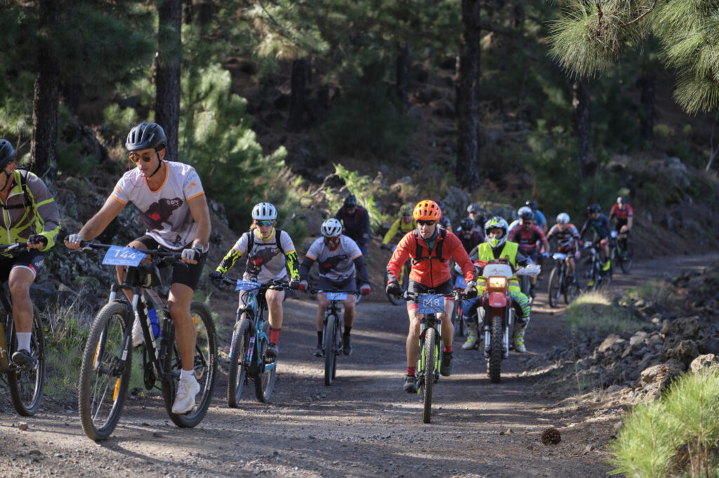 Una ruta por El Tanque protagoniza la jornada final de cicloturismo BTT en los Juegos Máster