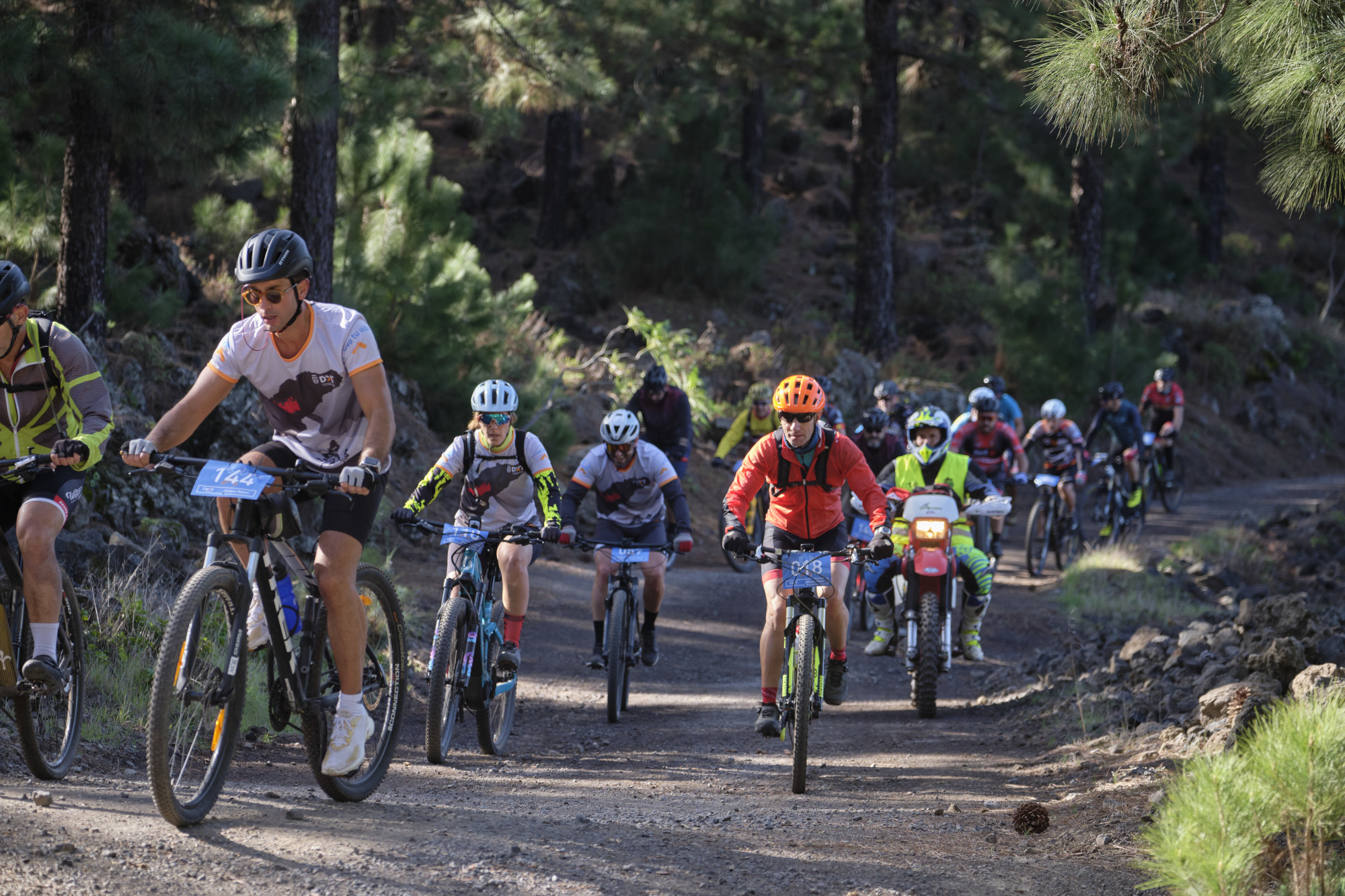 Una ruta por El Tanque protagoniza la jornada final de cicloturismo BTT en los Juegos Máster