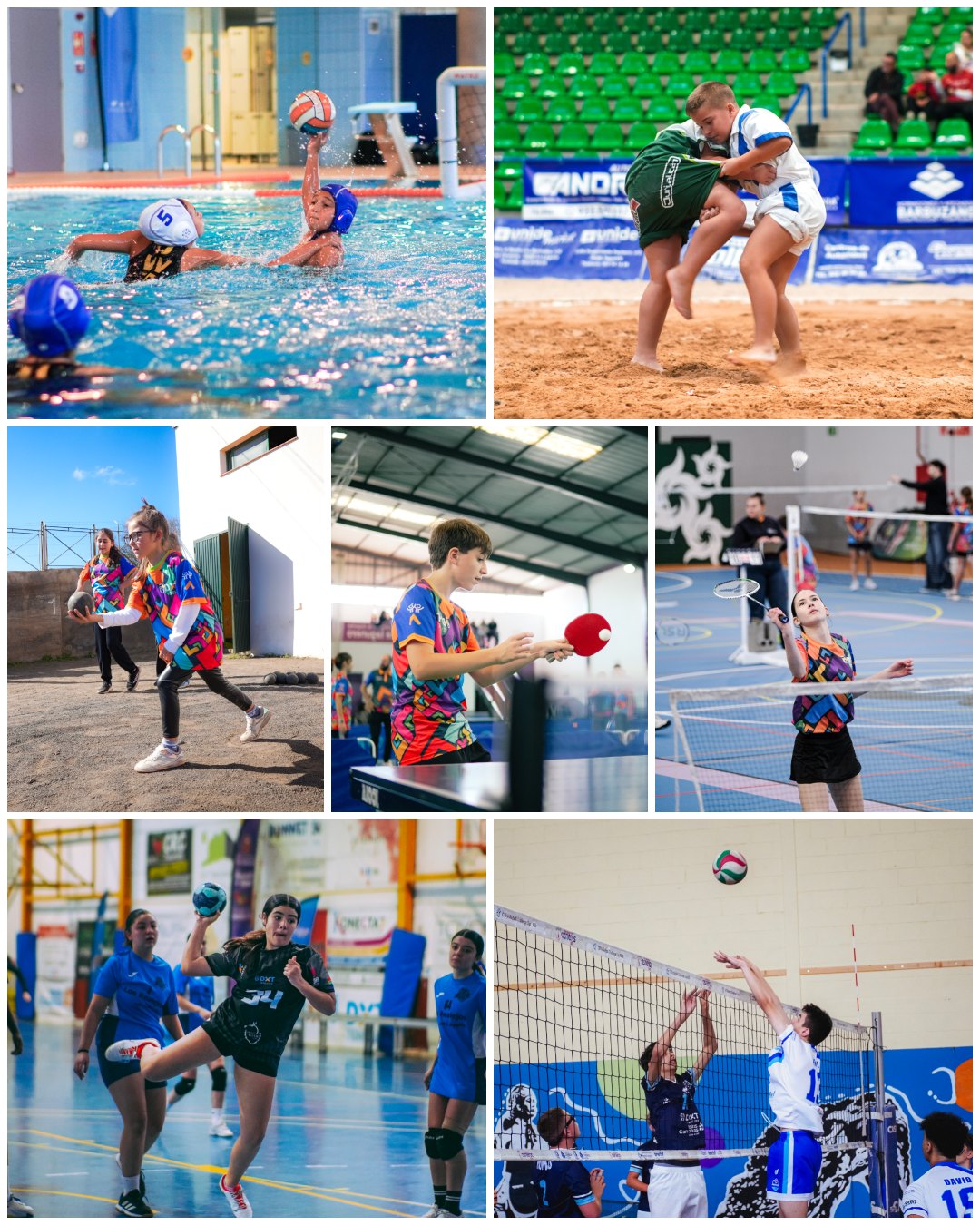 Siete modalidades movilizan este sábado a más de mil jóvenes deportistas en los Juegos Cabildo