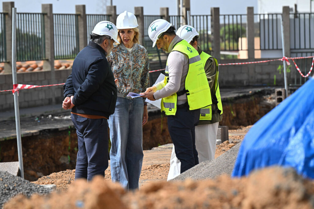 20260313 Visita Obras Polideportivo Machado