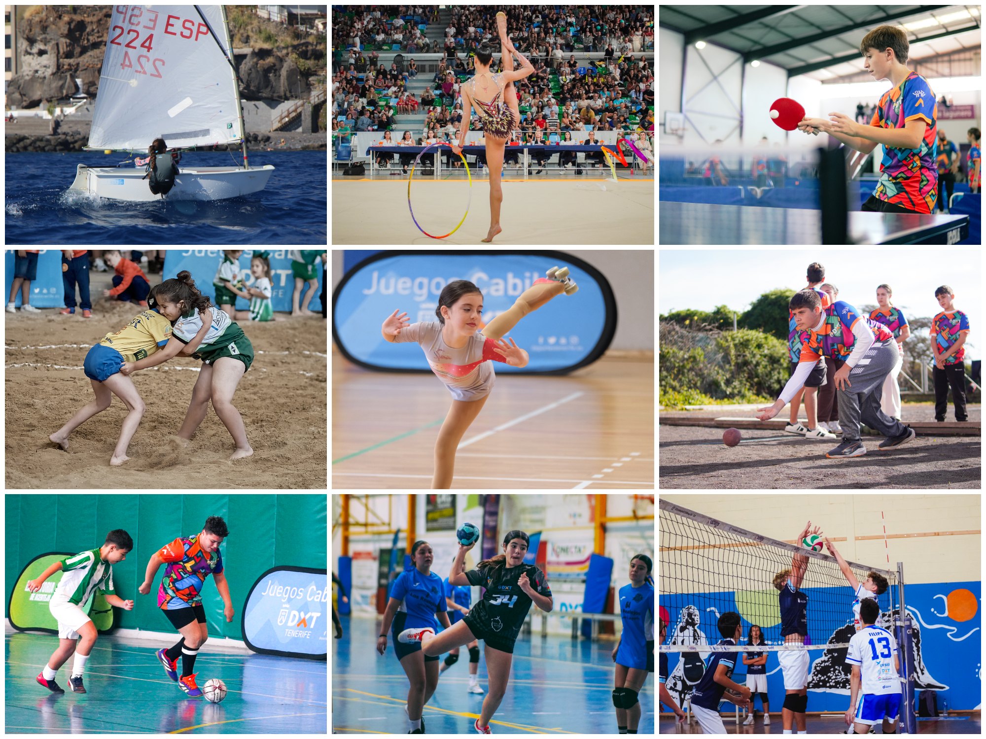 Nueve modalidades centran la agenda deportiva de los XXXIX Juegos Cabildo en su vigesimoséptima jornada