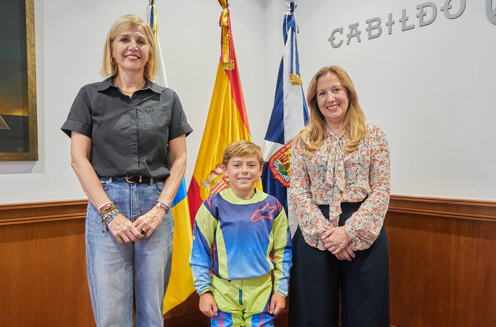 El Cabildo destaca la proyección del joven piloto de motocross Samuel Pérez Lorenzo