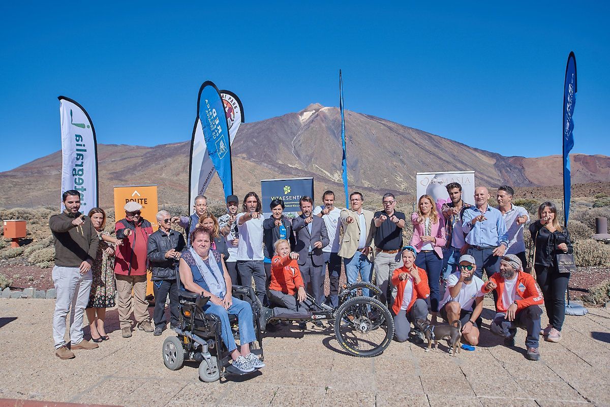 La deportista paralímpica Gema Hassen-Bey inicia su reto de coronar el Teide