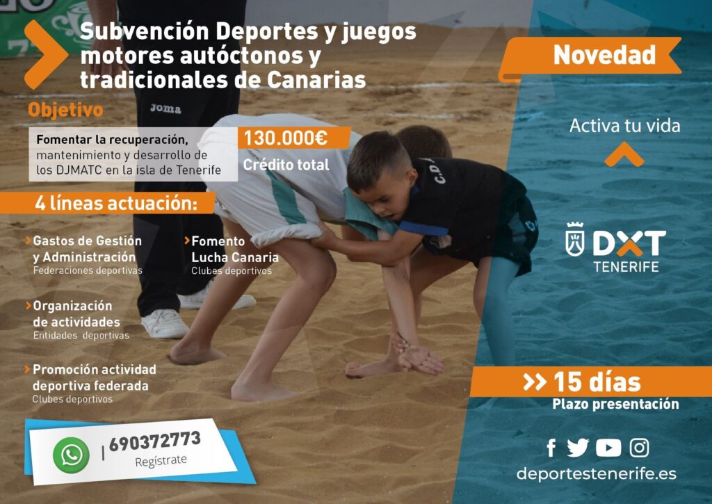 El Cabildo de Tenerife ha aprobado las bases y convocatoria de las subvenciones destinadas a sufragar parte de los gastos de gestión, administración y actividad ordinaria de las federaciones deportivas de Tenerife durante el año 2020 (foto 3)