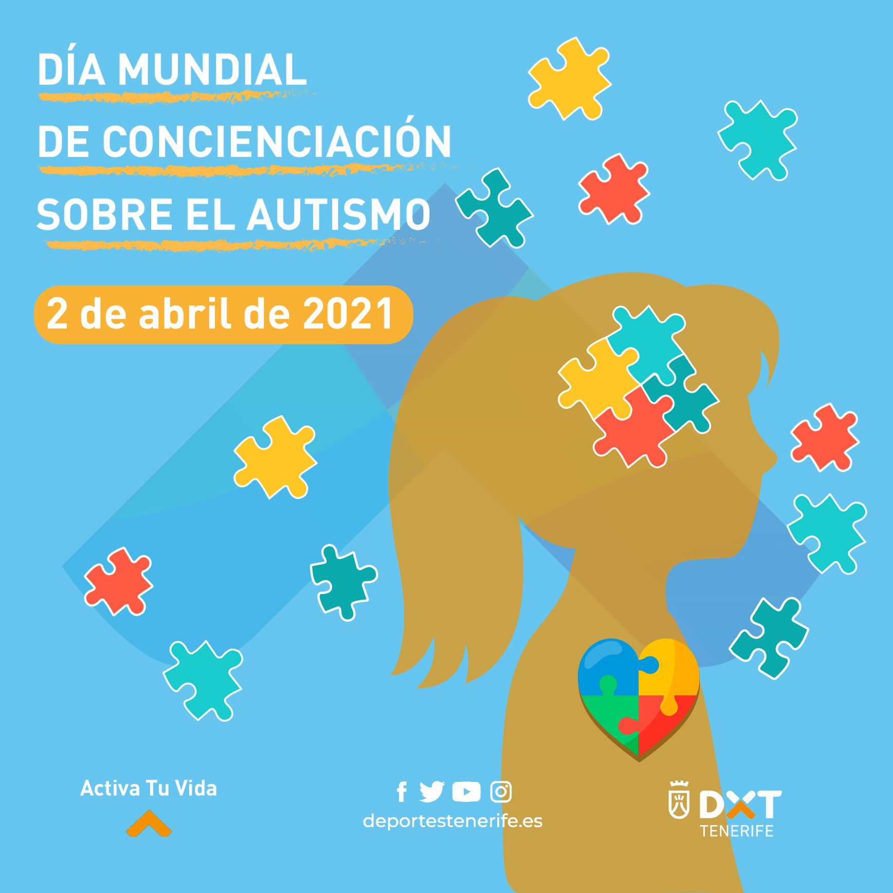 El Área de Deportes se suma hoy a la celebración del Día Mundial de Concienciación sobre el Autismo
