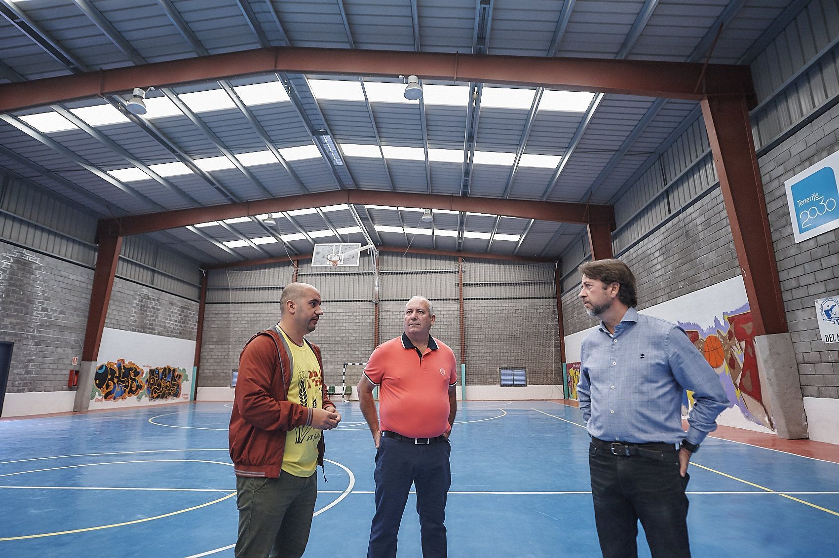 El Cabildo invierte 85.000 euros en las mejoras del Polideportivo El Lance, en El Tanque