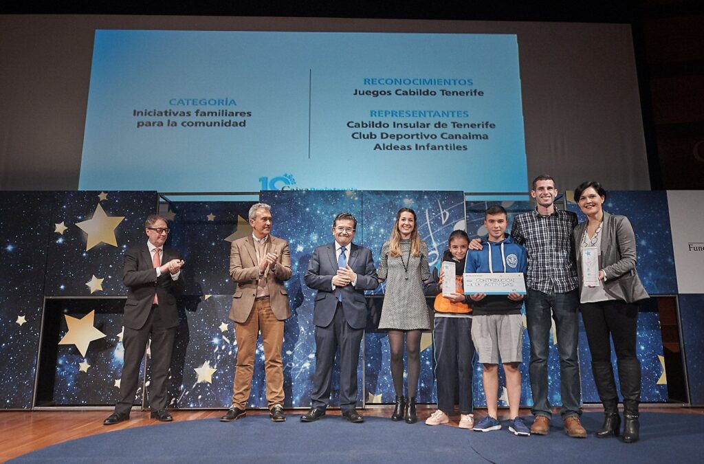 Los Juegos Cabildo reciben el premio Iniciativa Familiar para la Comunidad otorgado por CaixaProinfancia