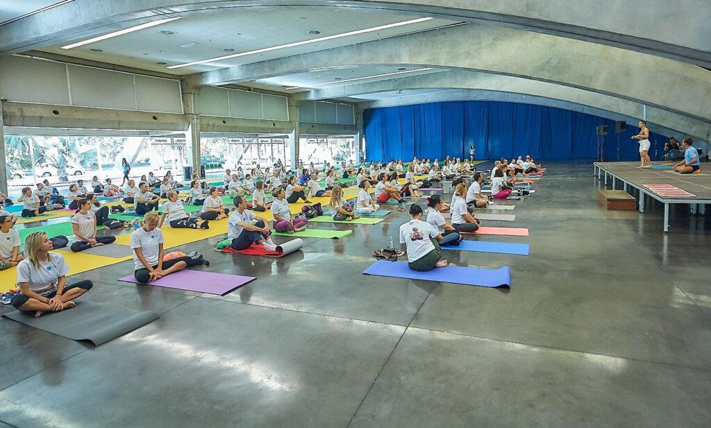Los Juegos Máster 2018 congregaron ayer a más de 200 personas en la modalidad de yoga