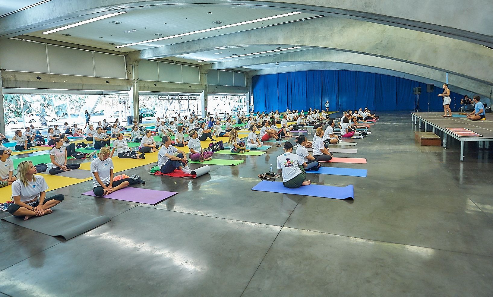 Los Juegos Máster 2018 congregaron ayer a más de 200 personas en la modalidad de yoga