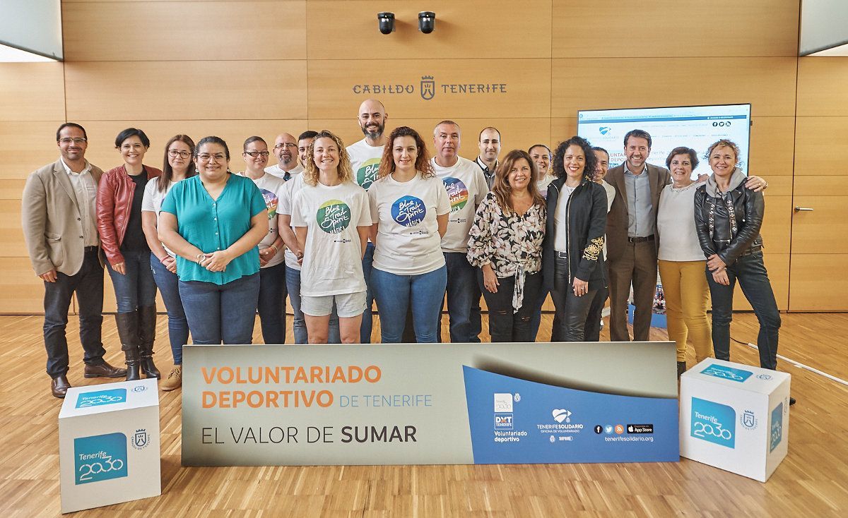 El Cabildo pone en marcha el programa de Voluntariado Deportivo de Tenerife bajo el lema El valor de sumar