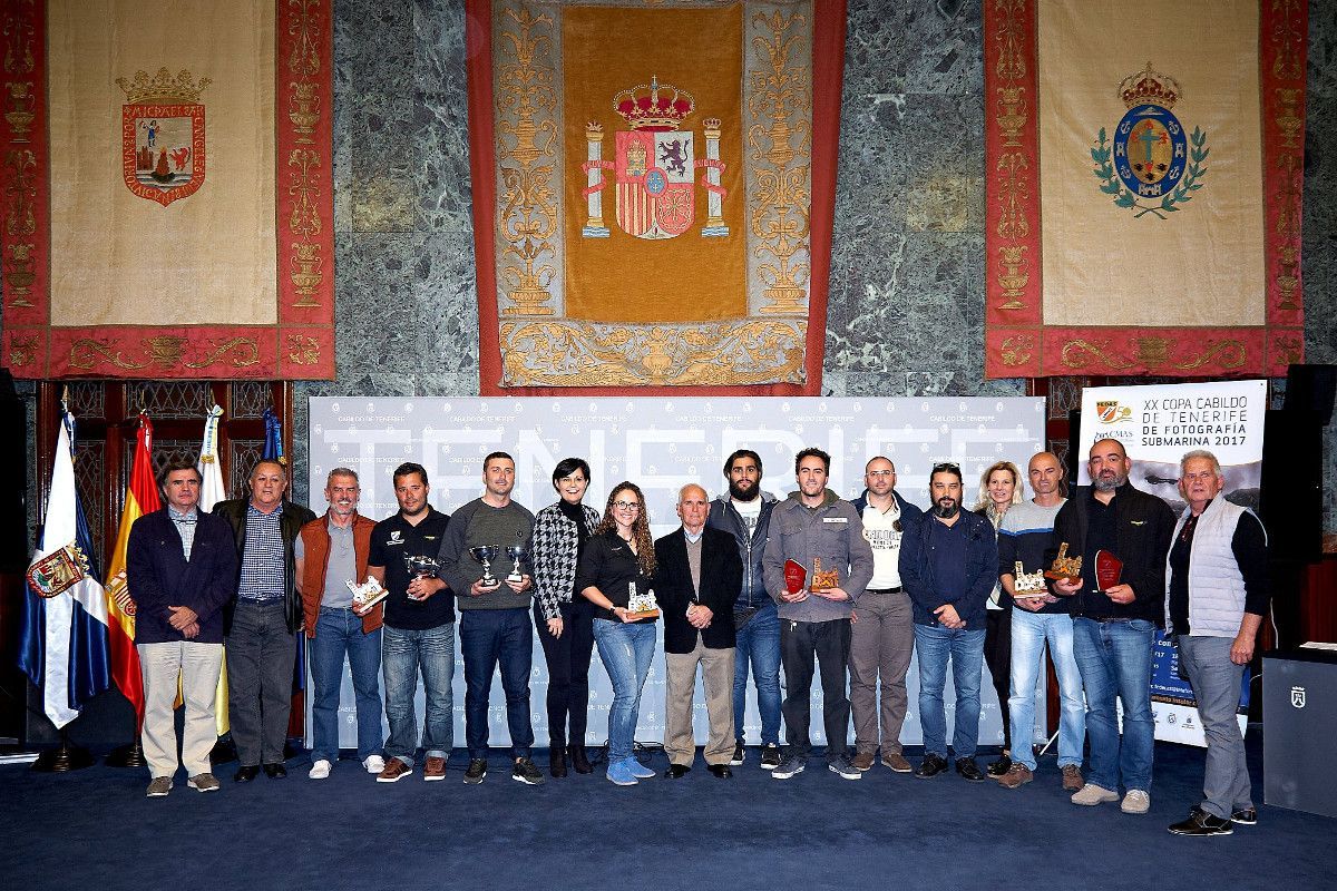 La Corporación insular distingue a los ganadores de la Copa Cabildo de actividades subacuáticas de 2016