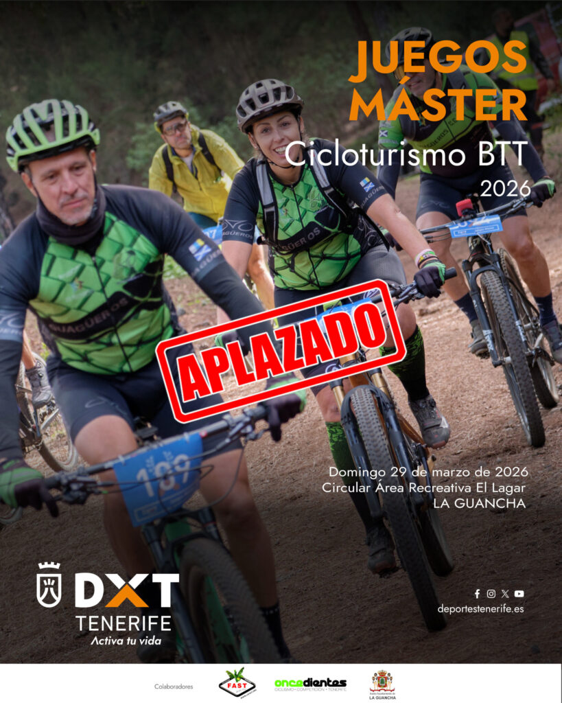 cicloturismoBTT1 juegosmaster2026 cartel aplazado scaled