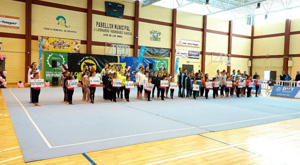 La gimnasia rítmica de los XXX Juegos Cabildo de Tenerife debuta con éxito en Icod de los Vinos