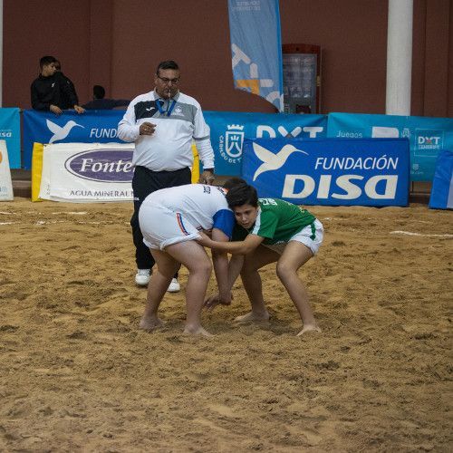 Los terreros de la Isla acogen una nueva jornada de lucha canaria en los Juegos Cabildo