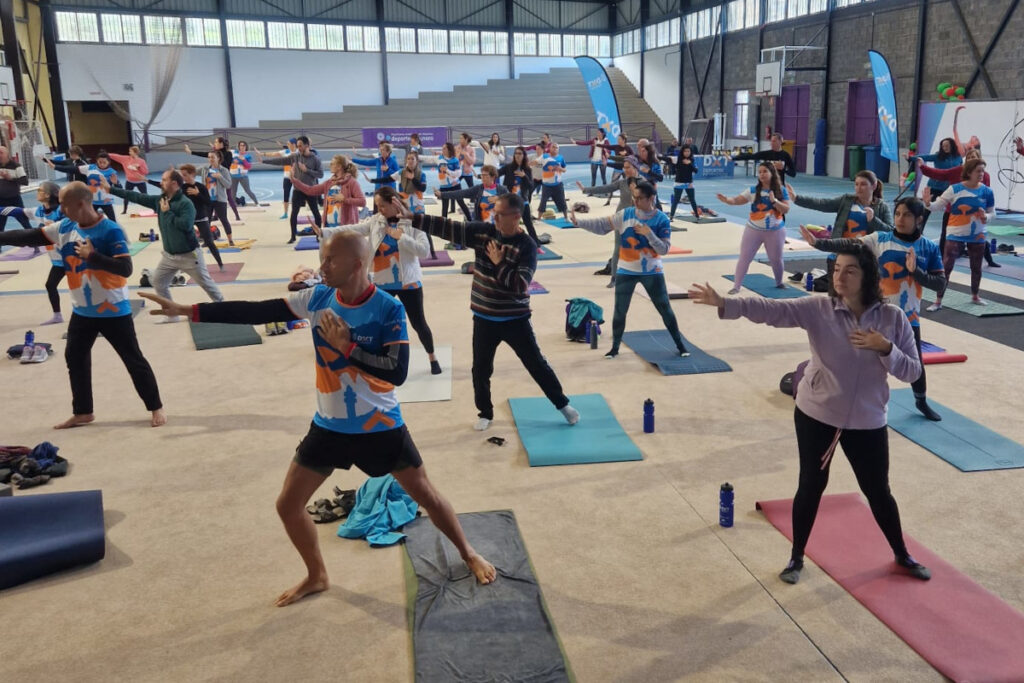 Santa Cruz acoge la última jornada de yoga de los VI Juegos Máster