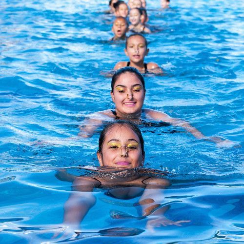 La Piscina David González Rodríguez acoge una nueva jornada de natación artística