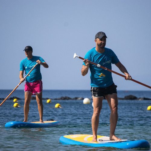 La segunda jornada de paddle surf máster repite en la Playa de Las Teresitas