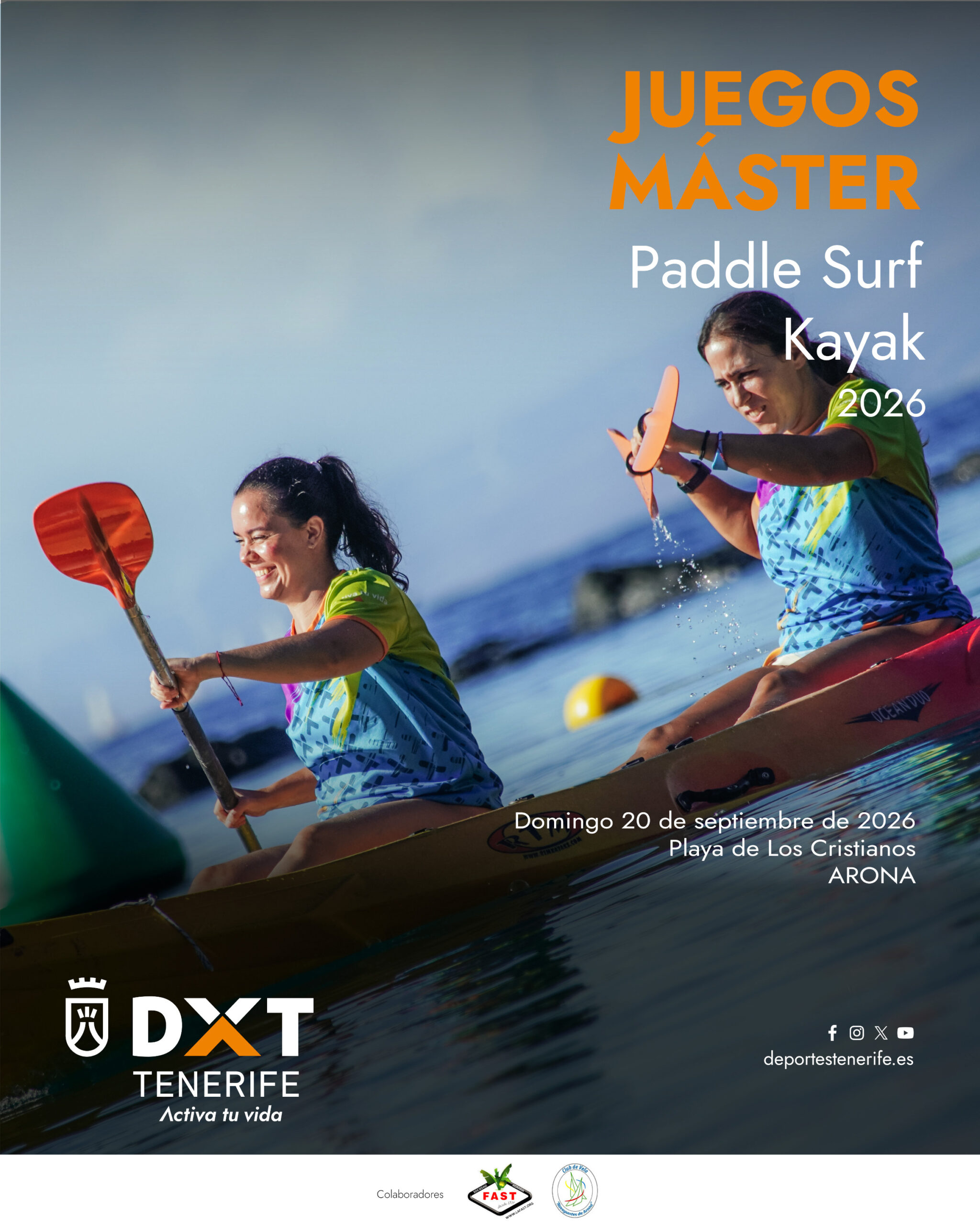 Paddle Surf y Kayak Juegos Máster 2026