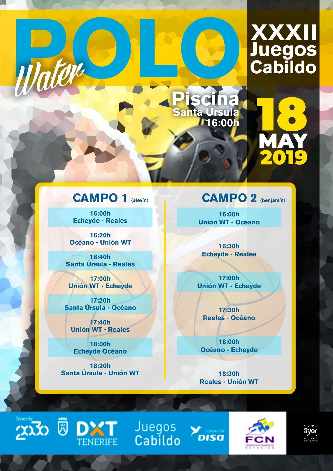 Waterpolo en los XXXII Juegos Cabildo de Tenerife