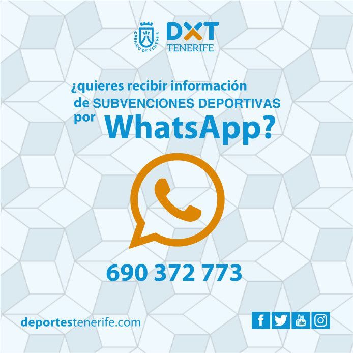 Whatsapp Subvenciones Deportivas Tenerife