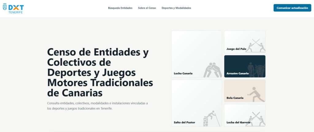 El Cabildo crea el primer censo online de colectivos de juegos y deportes autóctonos
