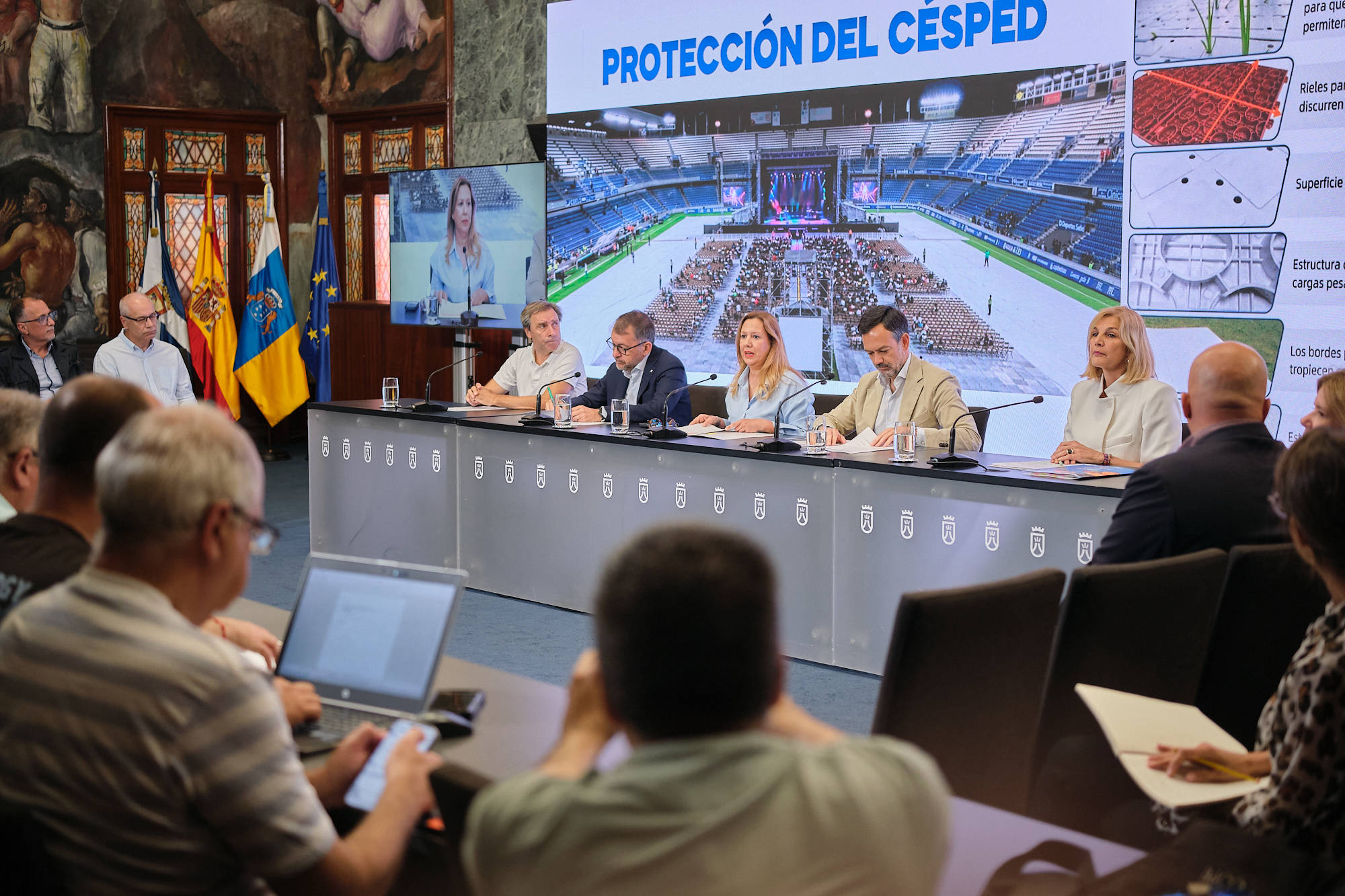 El Cabildo de Tenerife presenta el Plan Director del Estadio Heliodoro Rodríguez López