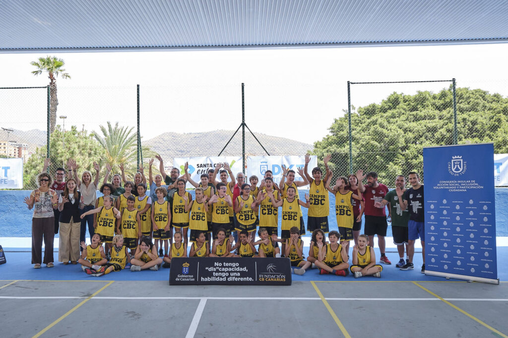 Mañana de visita institucional en el Campus Inclusivo de Baloncesto