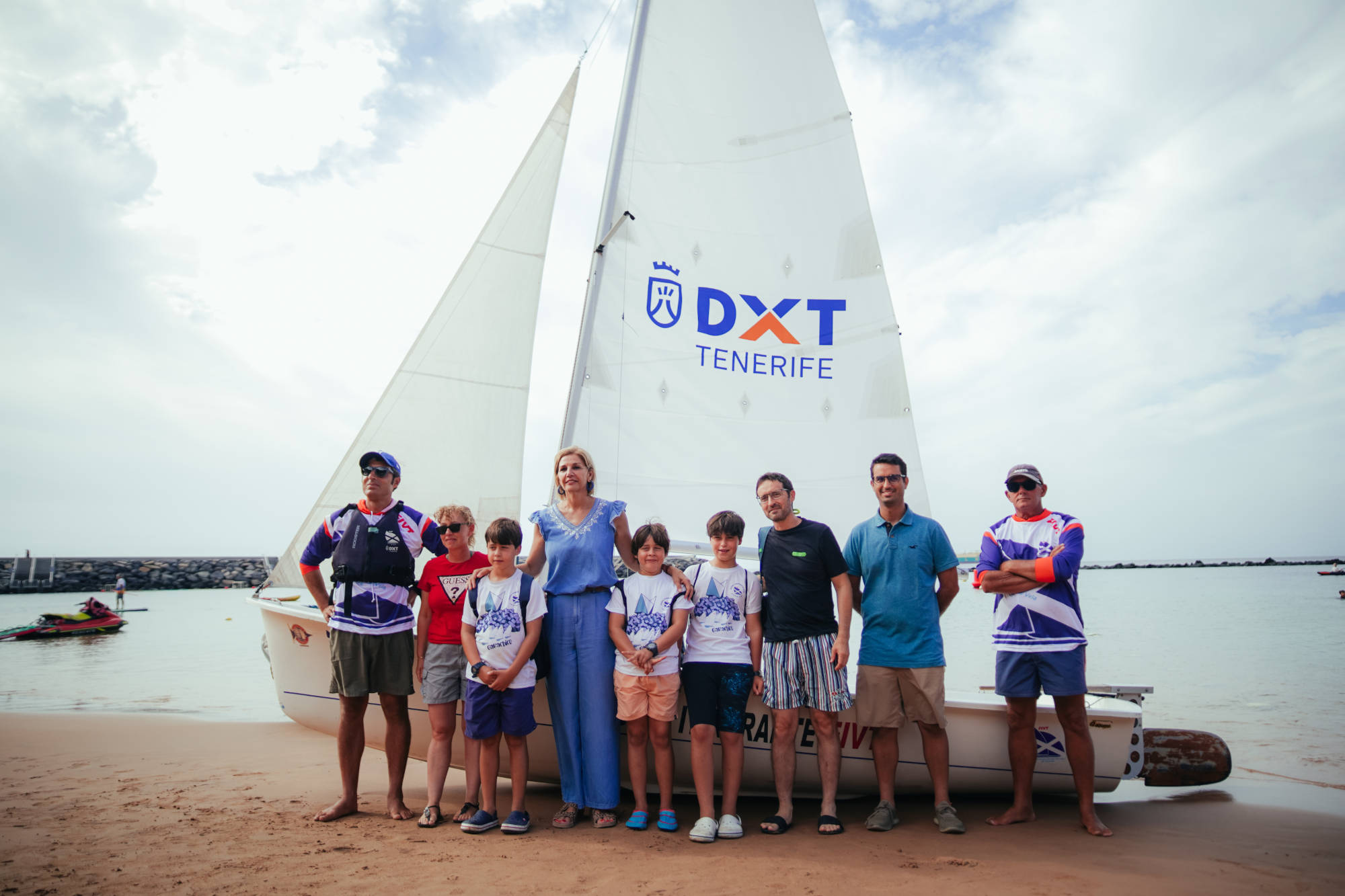 Yolanda Moliné visita la clausura de la Escuela Itinerante de Vela de Las Teresitas